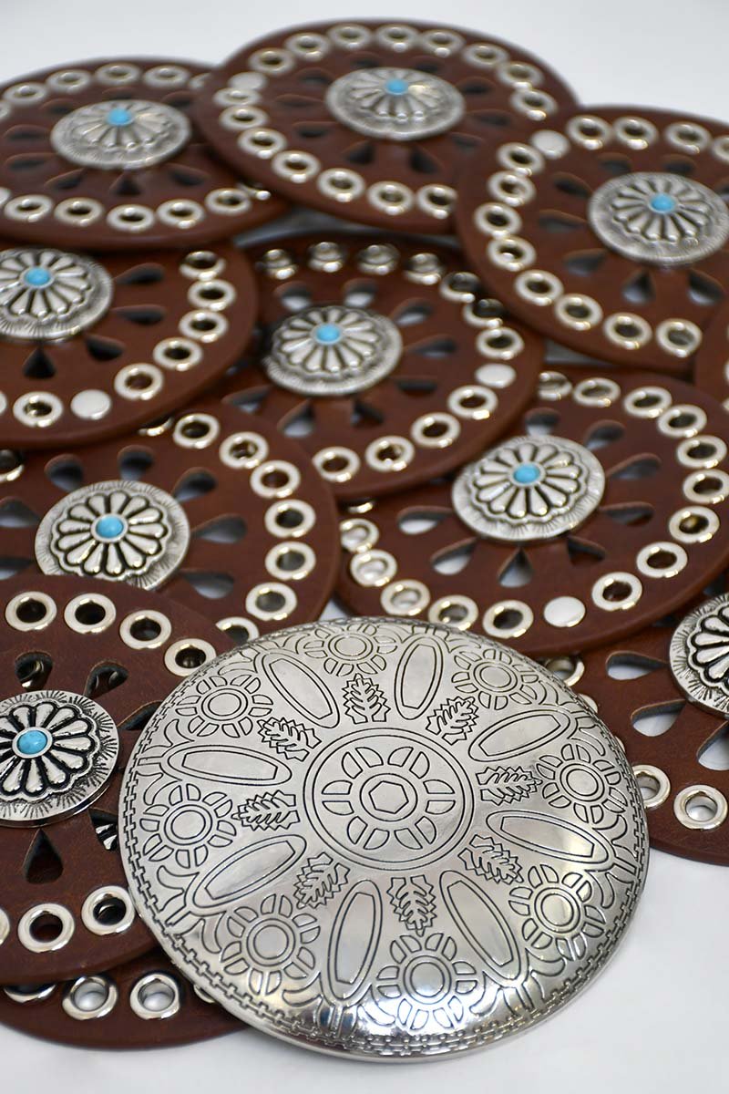 cinto couro sintetico boho cafe western