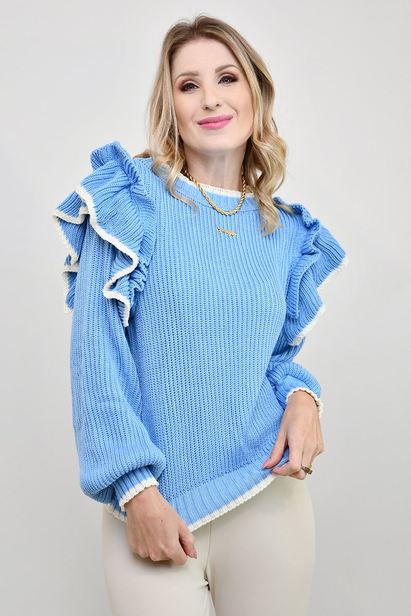 tricot mavie azul inverno frio