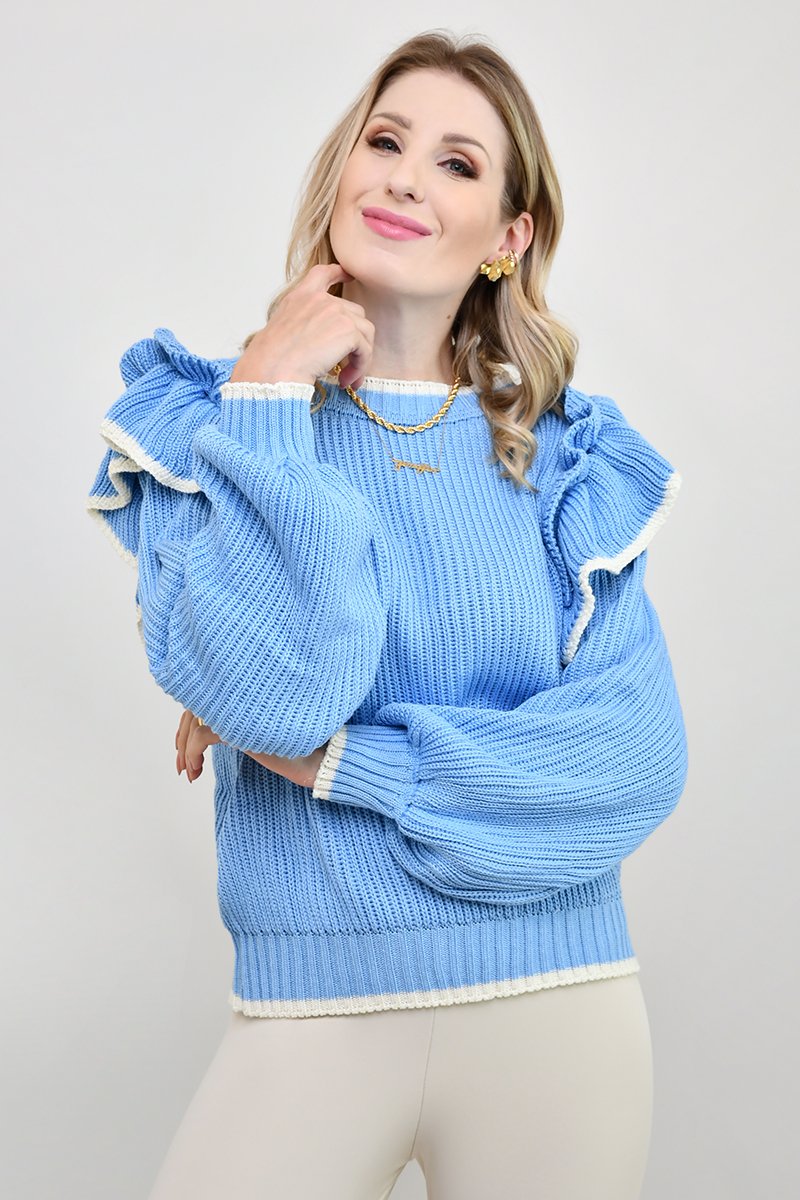 tricot mavie azul romantico