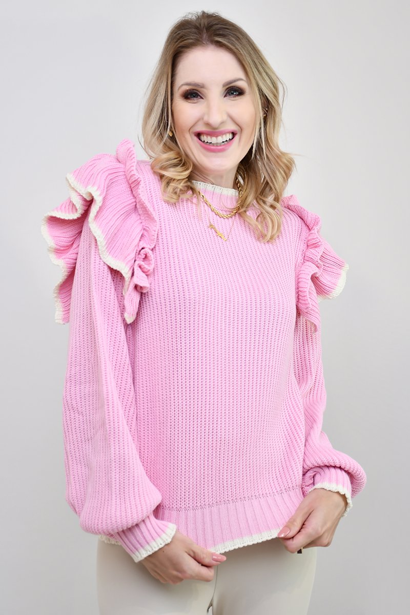 tricot mavie rosa inverno frio