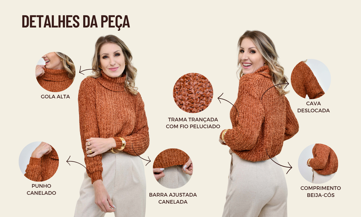 ficha de detalhes tricot cris marrom terracota