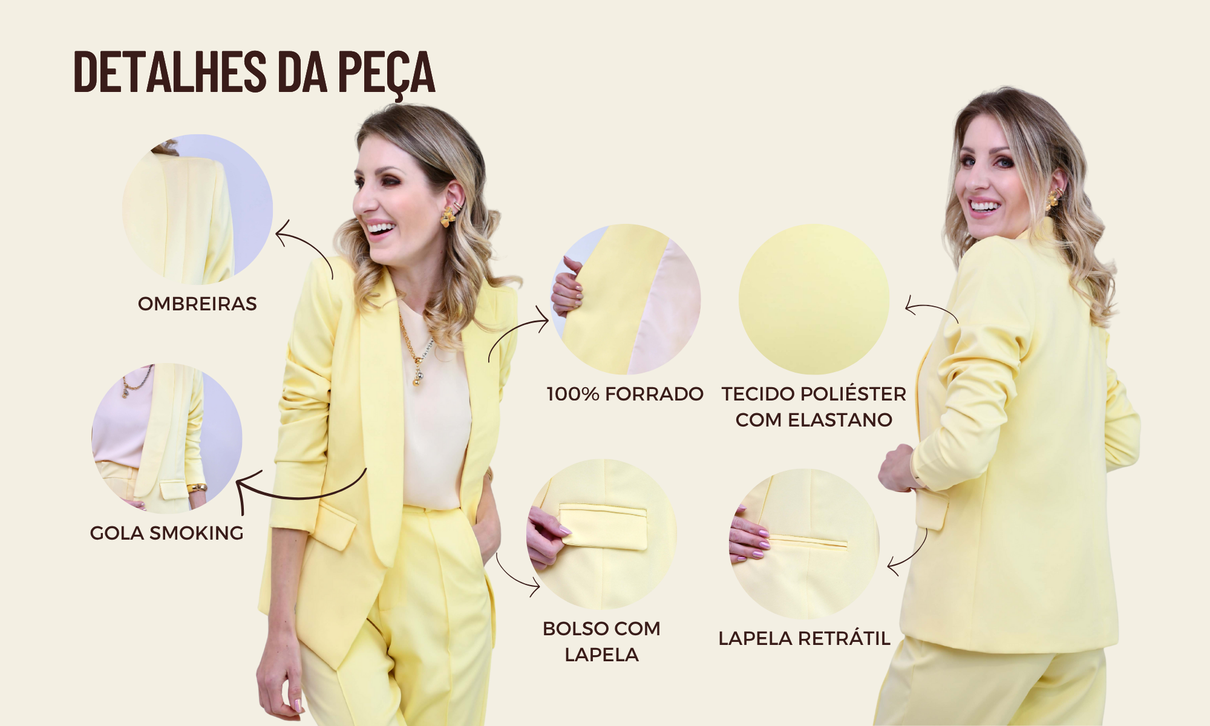 tabela de medidas site blazer alfaiataria ellen amarelo manteiga