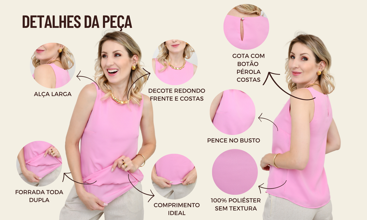 ficha de detalhes regata luiza rosa barbie