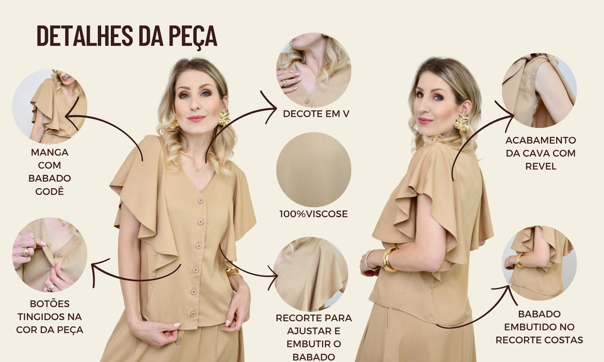 ficha de detalhes blusa amabile areia