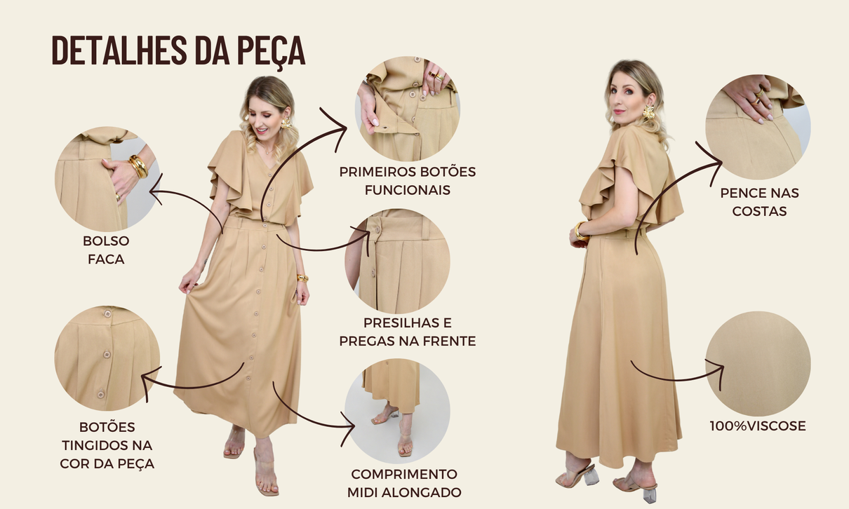 ficha de detalhes saia amabile areia