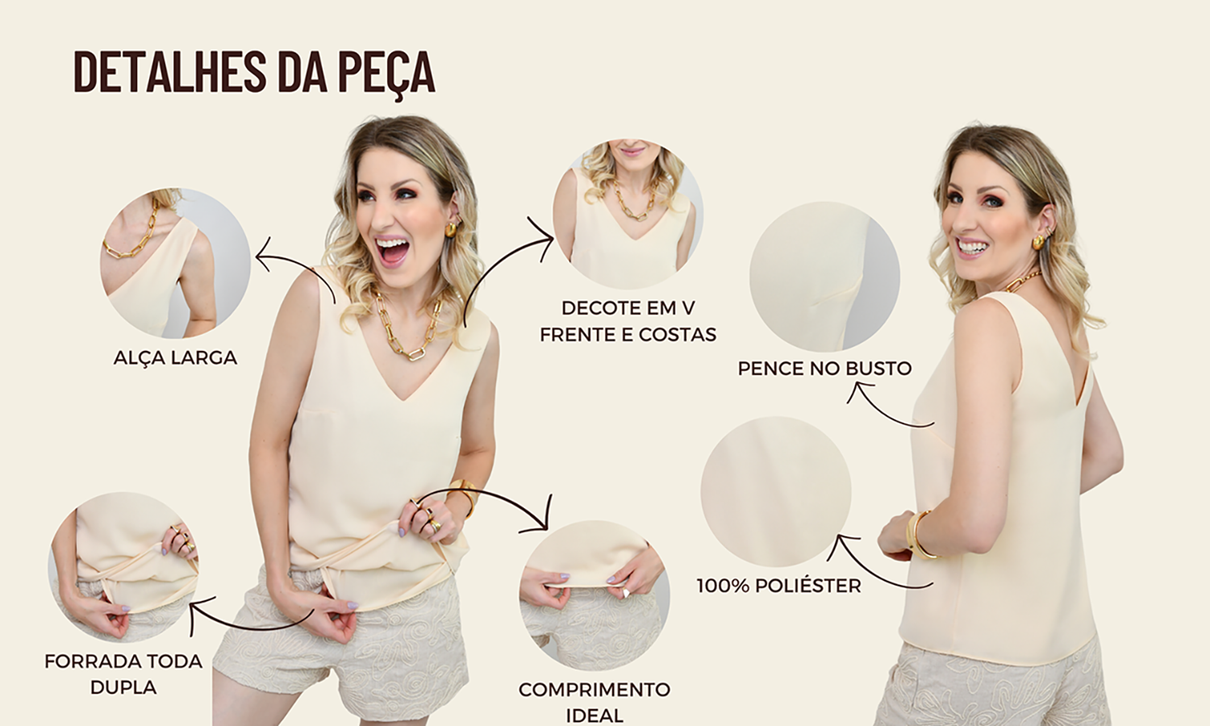 ficha de detalhes regata katia amarelo manteiga