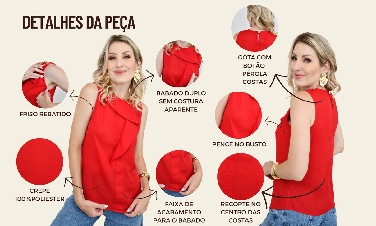 ficha de detalhes regata daiane vermelho