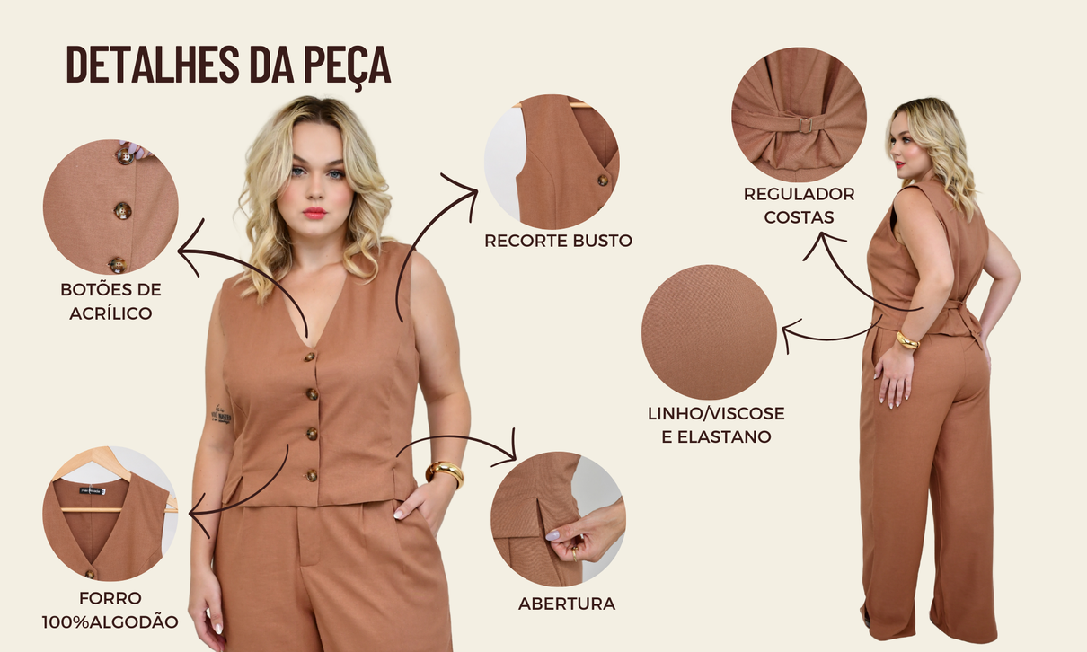 ficha de detalhes colete livia avela