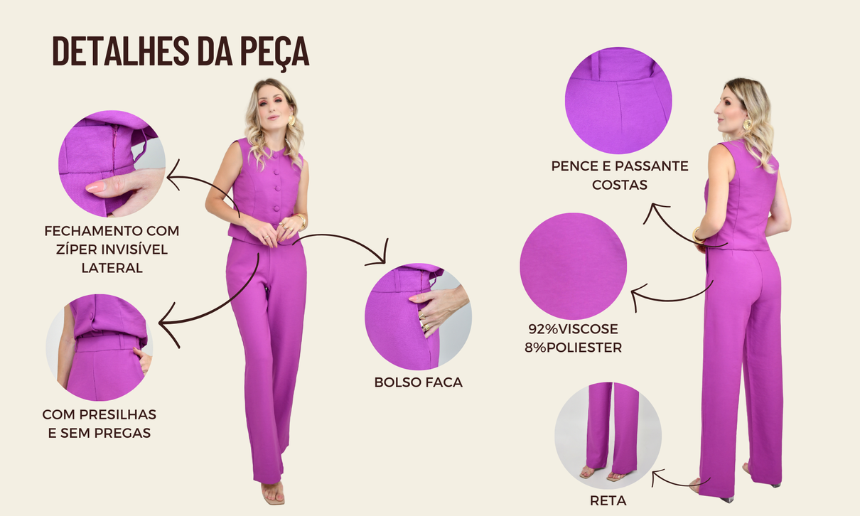 ficha de detalhes calca pamela fucsia