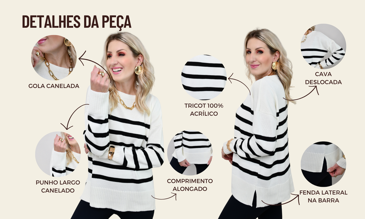 ficha de detalhes tricot tessa off com preto