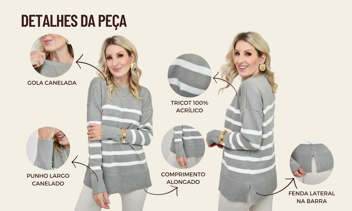 ficha de detalhes tricot tessa cinza com off