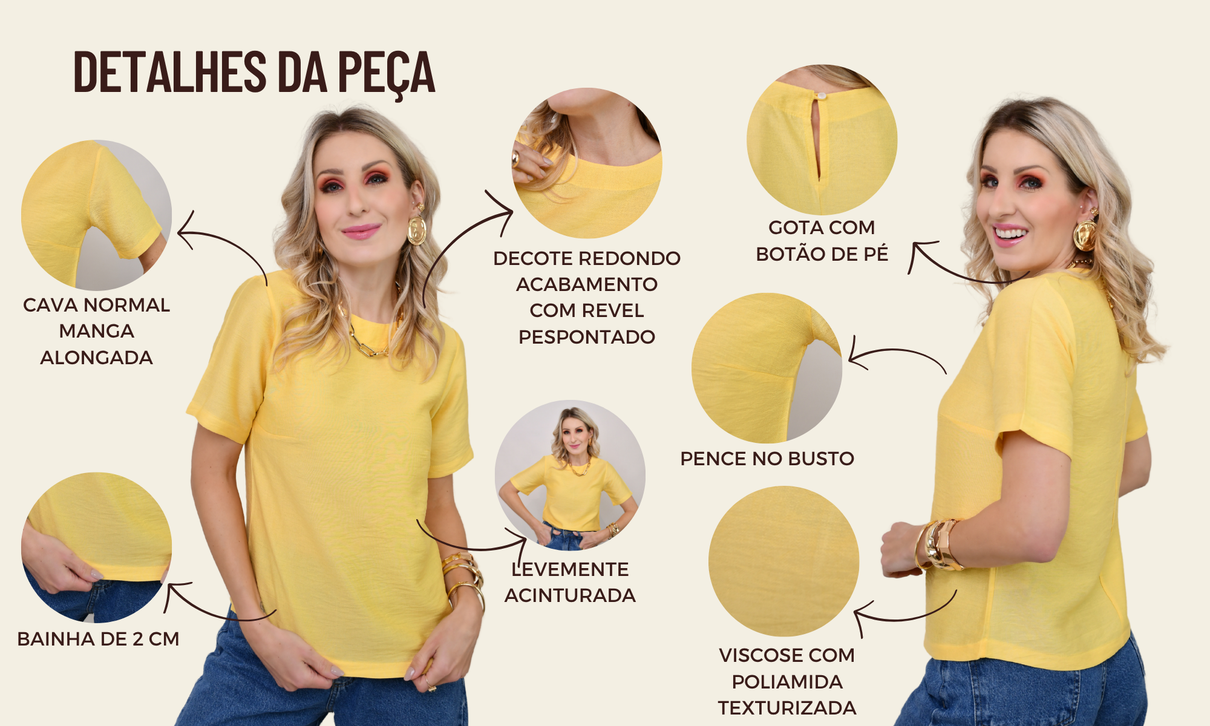 ficha de detalhes blusa heloisa amarelo brasil