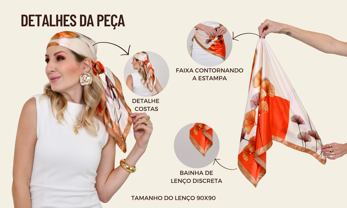 ficha de detalhes lenco laranja nude terrosos nude camel