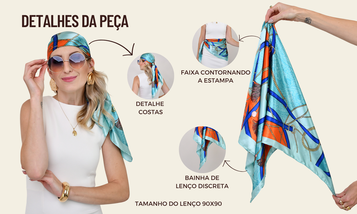 ficha de detalhes lenco azul piscina bic laranja