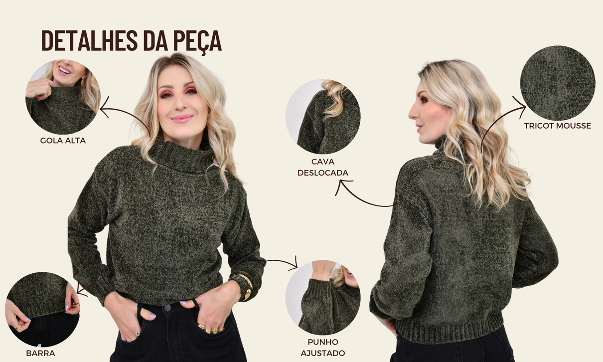 ficha de detalhes tricot liz verde musgo