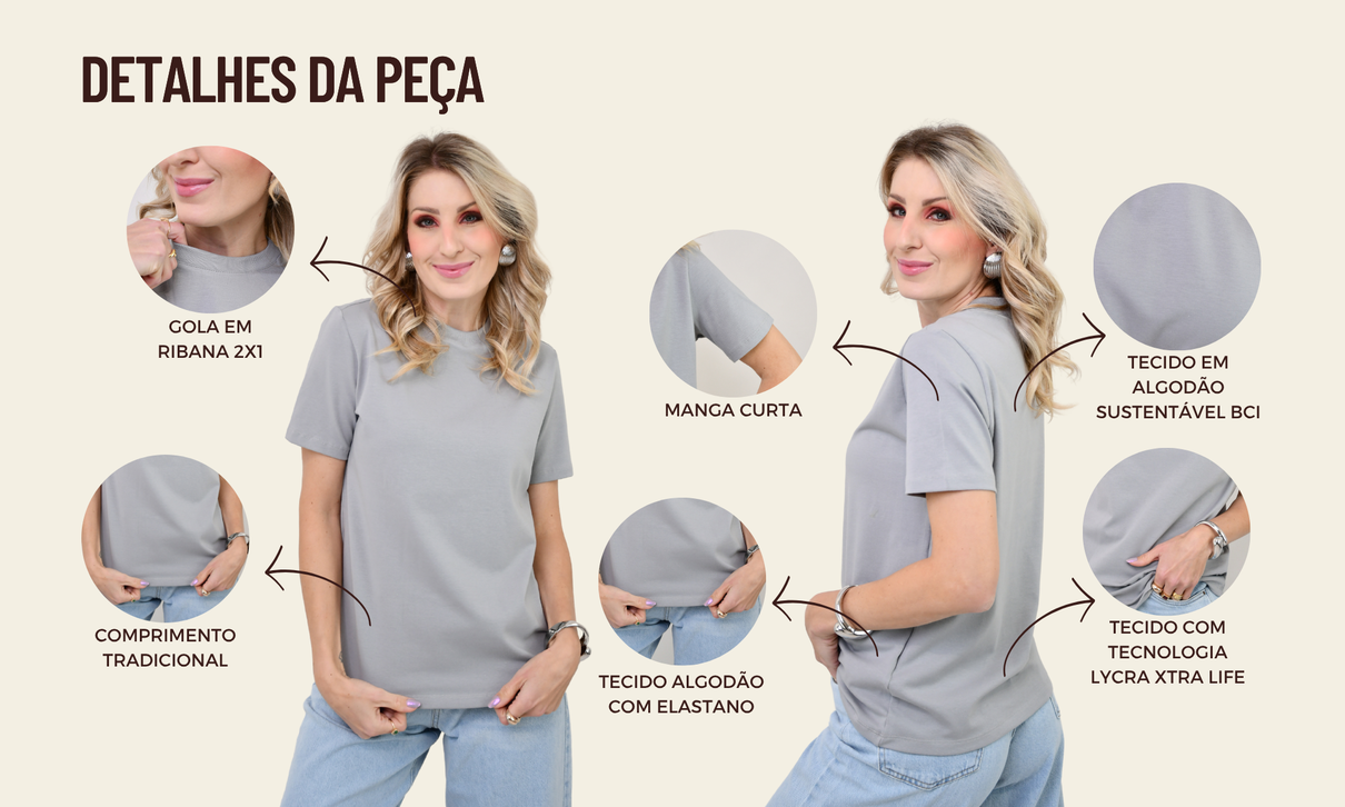 ficha de detalhes t shirt paula cinza