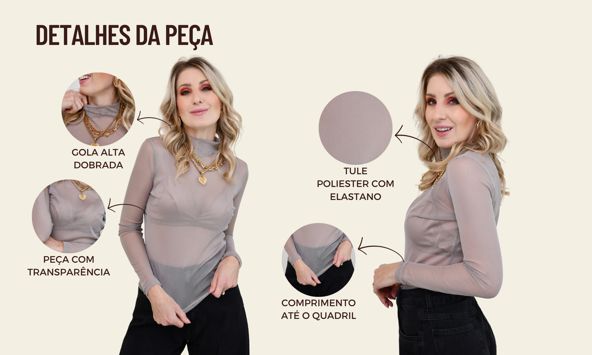 ficha de detalhes blusa de tule lavinia cinza