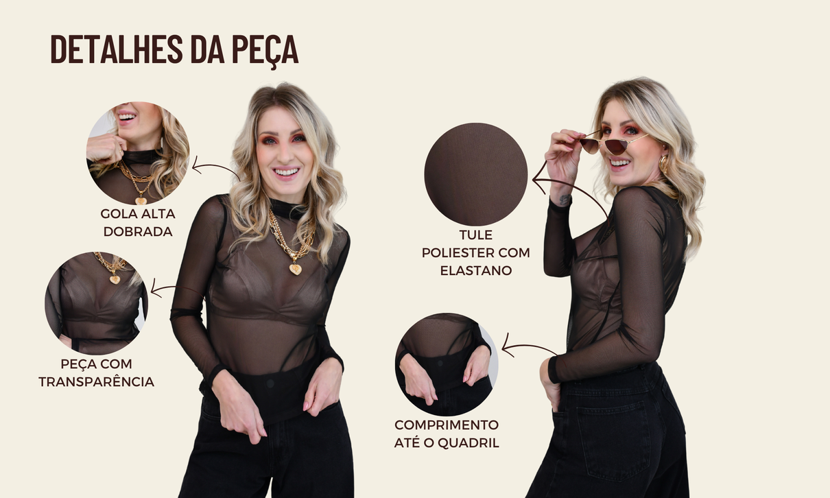 ficha de detalhes blusa de tule lavinia preto
