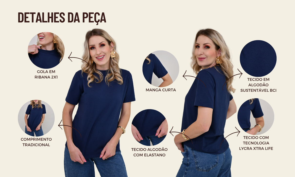 ficha de detalhes t shirt paula azul marinho