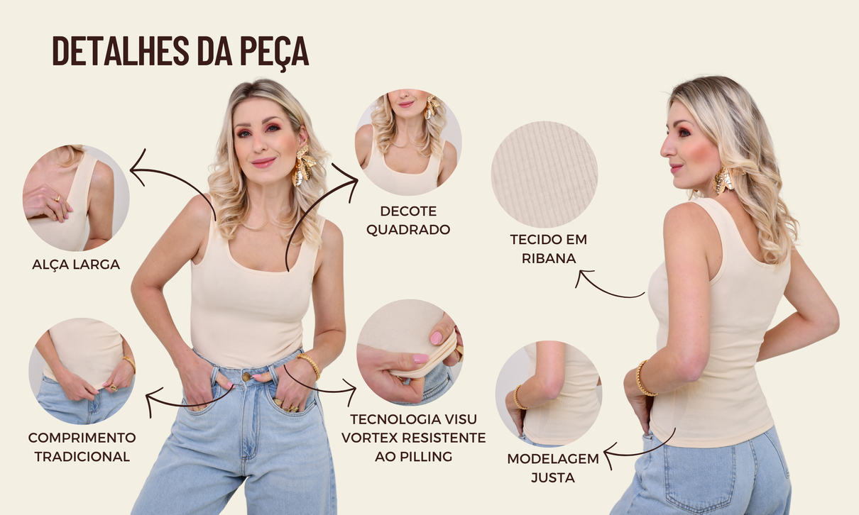 ficha de detalhes regata rafaela ribana creme