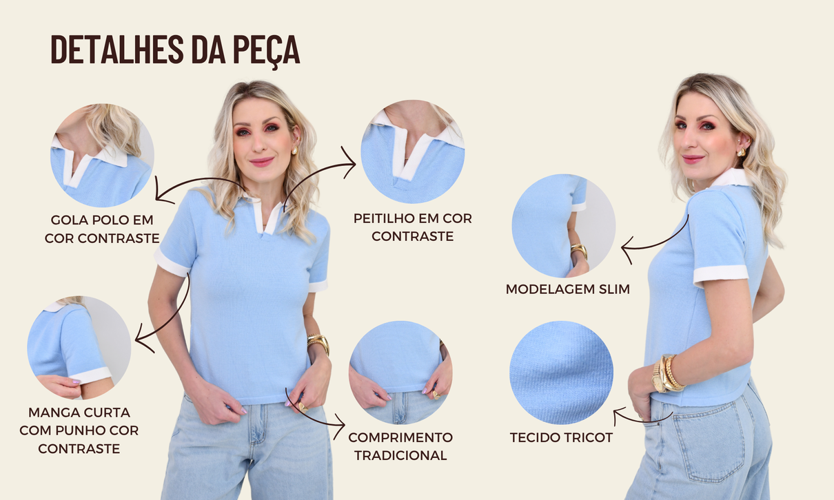 ficha de detalhes blusa polo thais azul